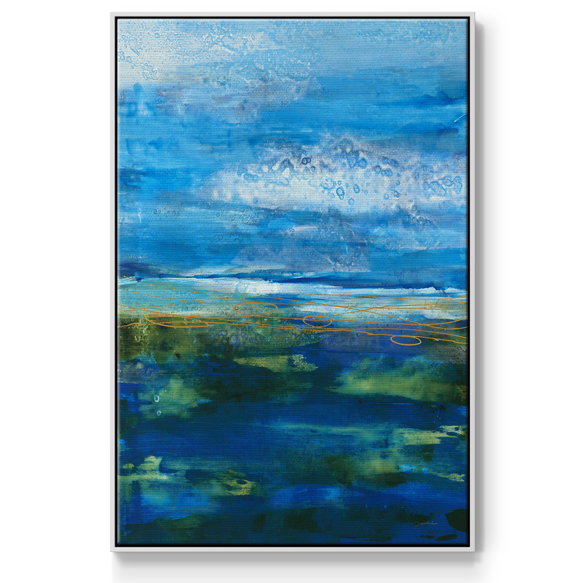 Island Groove Framed Premium Gallery Wrapped Canvas - Ready to Hang