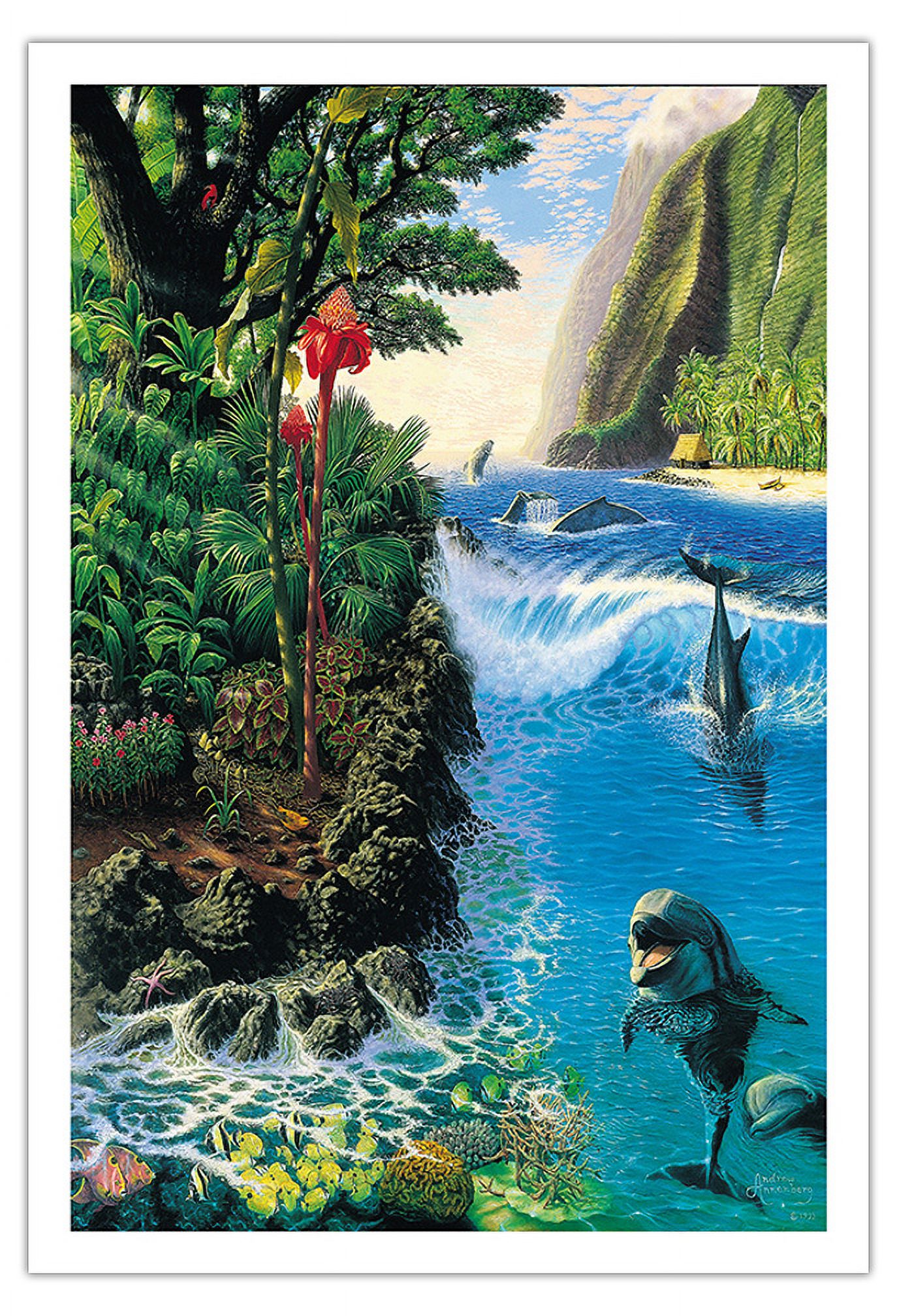 Island Harmony - Hawaiian Dolphins (Nai’a) - From an Original Color ...