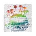 thumbnail image 1 of Island Head Scarf, Grunge Summer Scenery, Head Wrap, 3 Sizes, by Ambesonne, 1 of 2