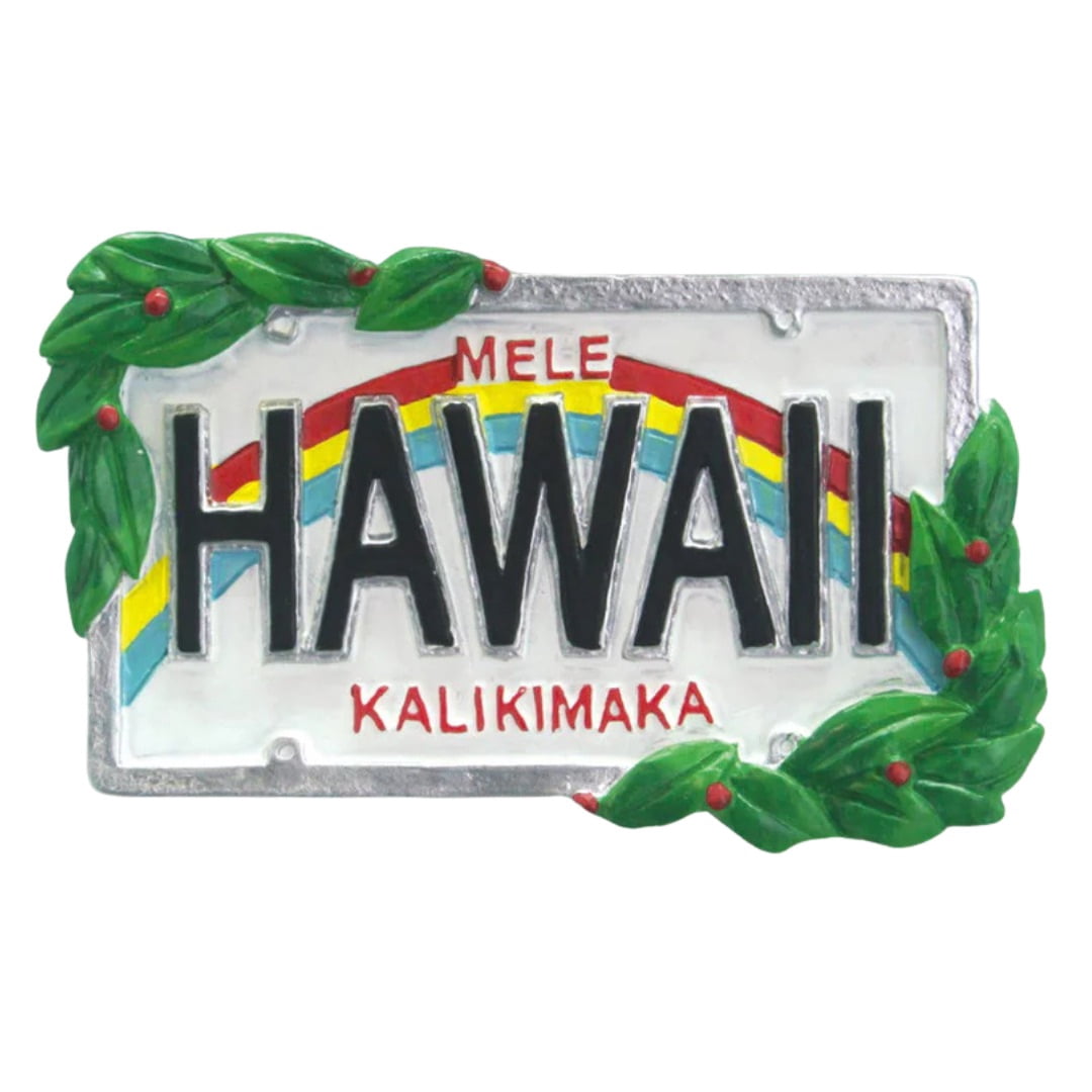 Island Heritage Christmas Ornament Hawaiian License Plate