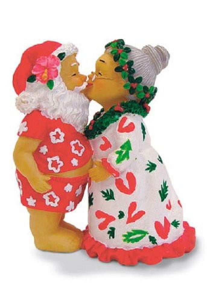 Island Heritage Christmas Ornament Kissing Santa