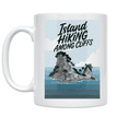 thumbnail image 1 of Island Hiking Among Cliffs - Outdoor Enthusiast - 11 oz Ceramic Coffee Mug, 1 of 3