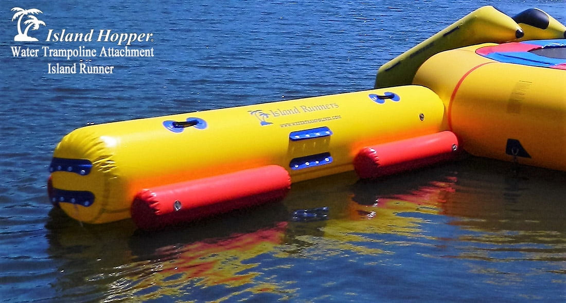 Island Hopper 12' Island Runner Log Water Bouncer and Trampoline Attachment
