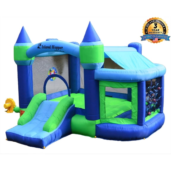 Island Hopper Shady Play Game Room Recreational Kids Bounce House