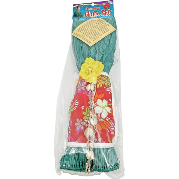 The Islander Group Green Child Hawaiian Hula Set