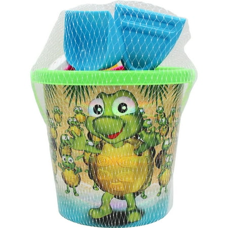 Island Kids Metallic Beach Bucket Set, Plastic