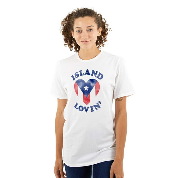 Island Lovin Puerto Rican Pride PR Women's Plus Size Graphic Tee Brisco Brands 2X