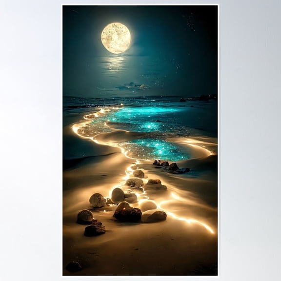 Island Maldives Poster Wall Art, Modern Wall Decor, 8x12 UNFRAMED