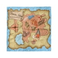 thumbnail image 1 of Island Map Head Scarf, Treasure Map Adventure, Head Wrap, 3 Sizes, by Ambesonne, 1 of 2