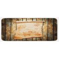 thumbnail image 1 of Island Map Kitchen Mat, Treasure Map on Rustic Timber X Marks the Grunge Spot Nautical Pirates Concept, Plush Decorative Kitchen Mat with Non Slip Backing, 47" X 19", Cream Brown, by Ambesonne, 1 of 1