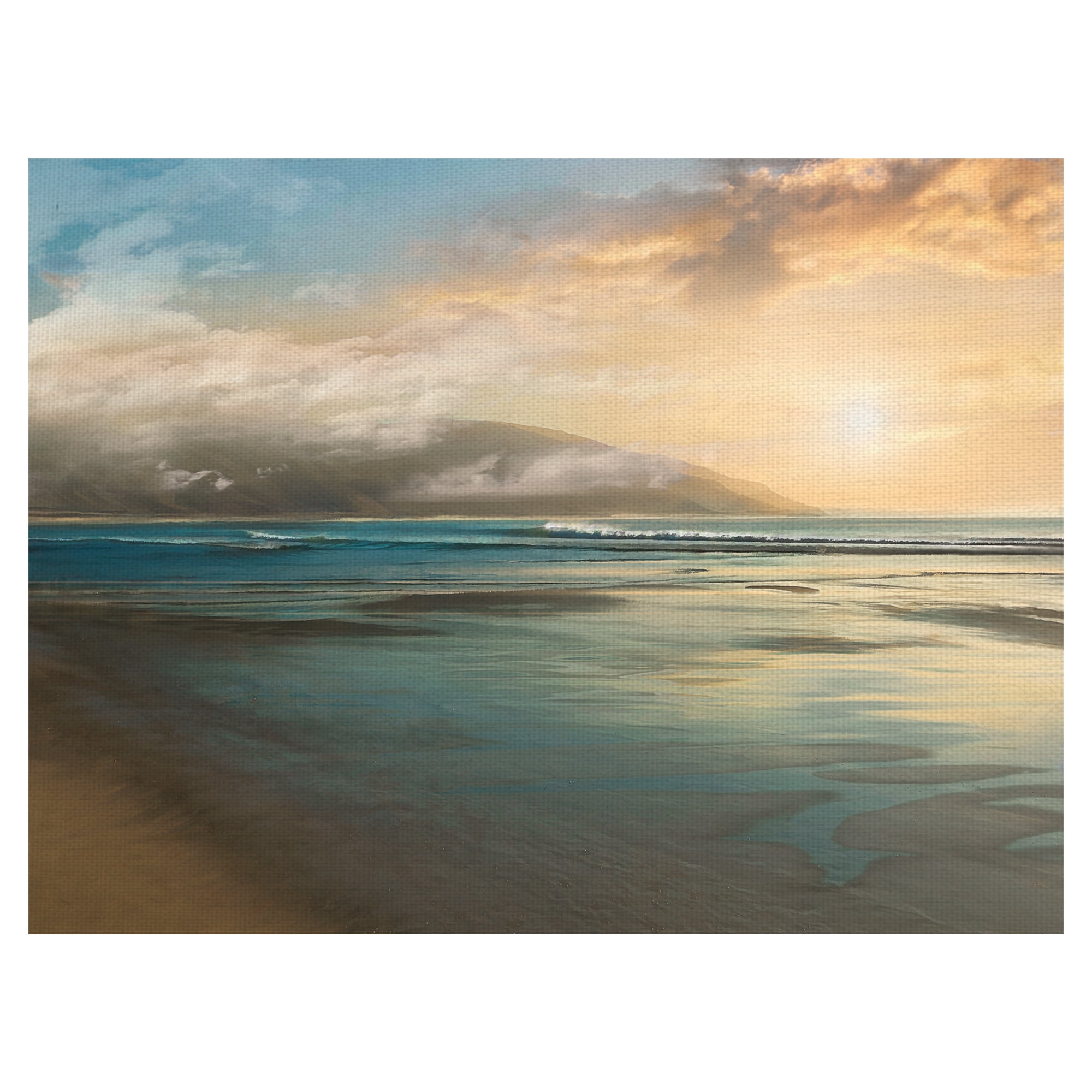 Island Mist by Mike Calascibetta Wrapped Canvas Painting Art Print