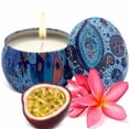 thumbnail image 1 of Island Nectar Scented Soy Wax Candle In Decorative Aroma Tin Box - Handmade, 1 of 6