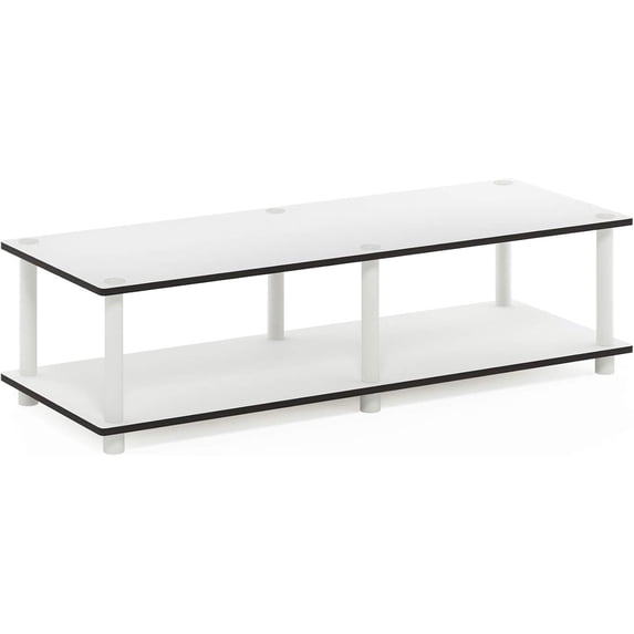 Island Oasis 60 Inch No Tools TV Stand Sturdy and Functional Entertainment Console Unit for TVs