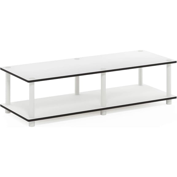 Island Oasis 60 Inch No Tools TV Stand Sturdy and Functional Entertainment Console Unit for TVs