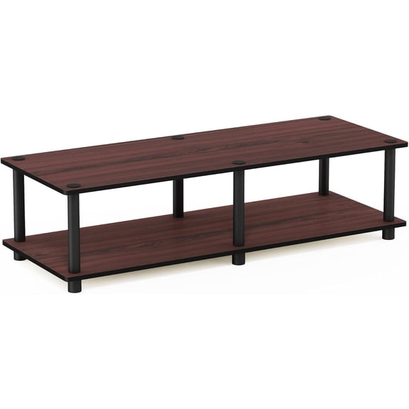 Island Oasis 60 Inch No Tools TV Stand Sturdy and Functional Entertainment Console Unit for TVs