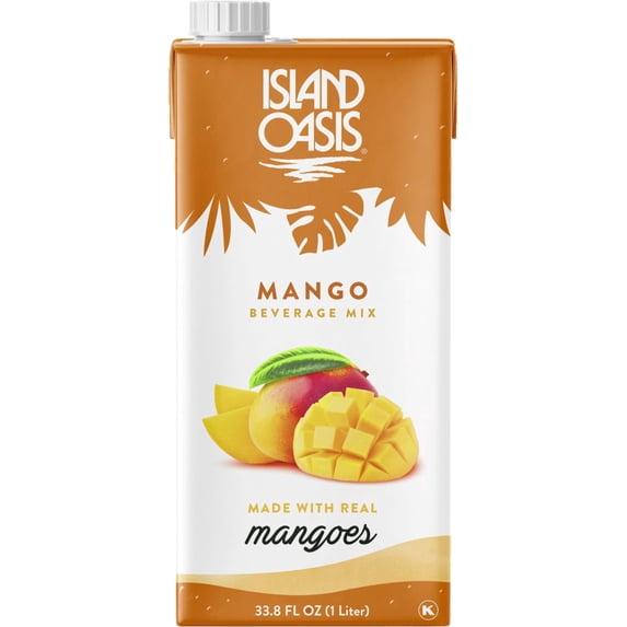 Island Oasis Mango Beverage Mix, 33.8 fl oz (1 Liter)