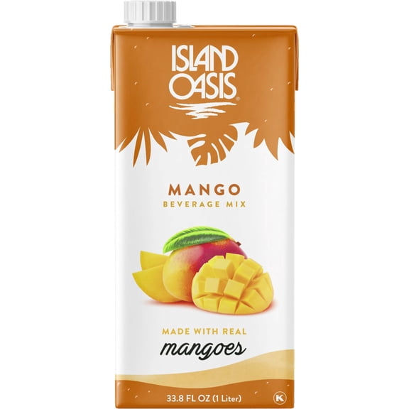 Island Oasis Mango Beverage Mix, 33.8 fl oz (1 Liter)
