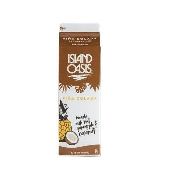 Island Oasis Pina Colada Beverage Mix, 32 Fluid Ounce -- 12 per case