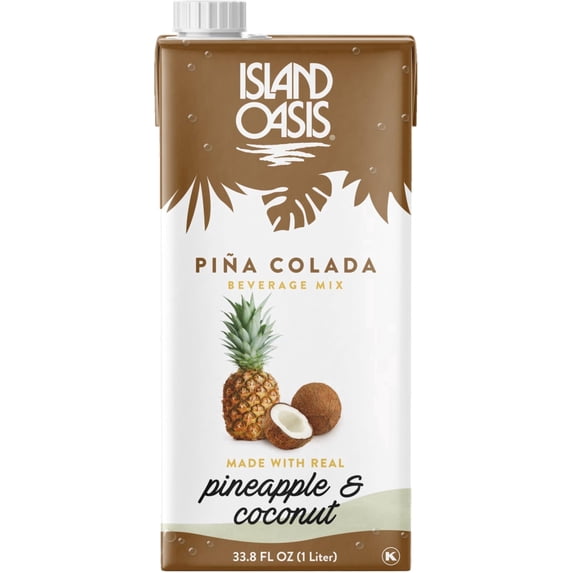 Island Oasis Pina Colada Beverage Mix, 33.8 fl oz (1 Liter)