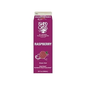 Island Oasis Red Raspberry Beverage Mix, 32 Fluid Ounce 12 per case.