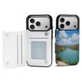 thumbnail image 1 of Island Oasis Serenity Leather Wallet Case for iPhone 11 Wallet Case Card Holder Flip, 1 of 8