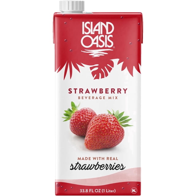 Solutions Mix Island Oasis Strawberry Beverage Mix, 33.8 fl oz (1 Liter) - Walmart ...