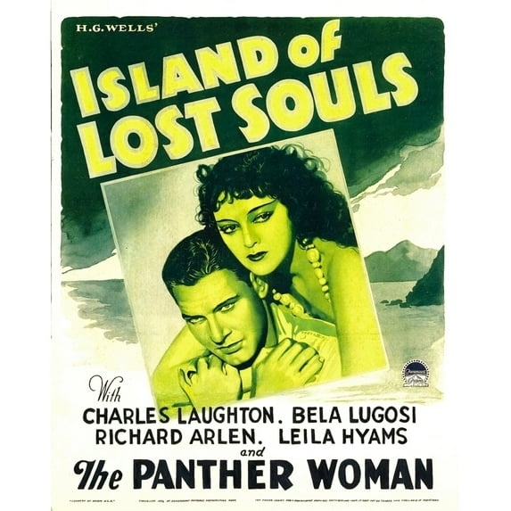 Island Of Lost Souls From Left: Richard Arlen Kathleen Burke On Window Card 1932 Movie Poster Masterprint