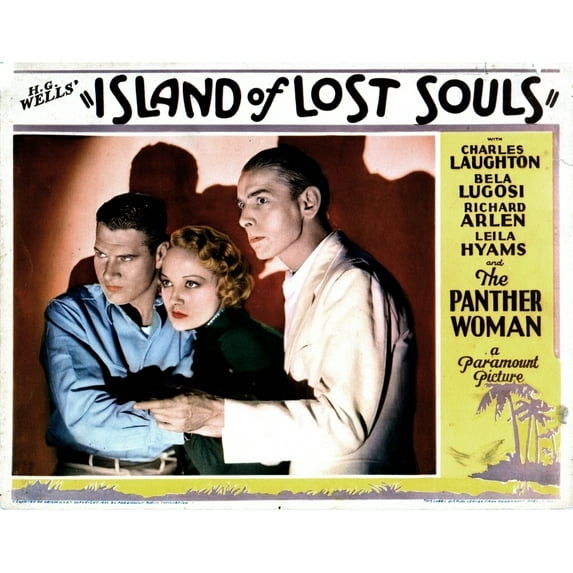 Island Of Lost Souls From Left Richard Arlen Leila Hyams 1932 Movie Poster Masterprint (14 x 11)