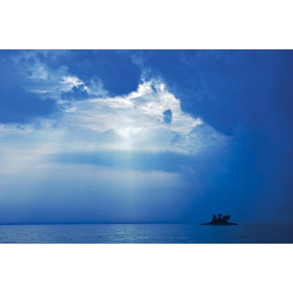 Island On Georgian Bay Wahnekewaning Beach Ontario Canvas Art - Mike Grandmaison Design Pics (18 x 12)