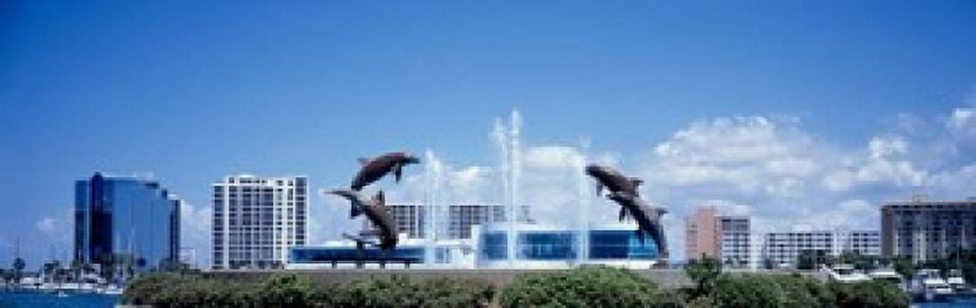 Island Park Sarasota Florida Canvas Art - Panoramic Images (38 x 12)