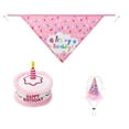 thumbnail image 1 of Island Paws - Birthday Cake Squeaky Dog Toy Set Color with Birthday Hat and Dog Birthday Scarf, 1 of 5