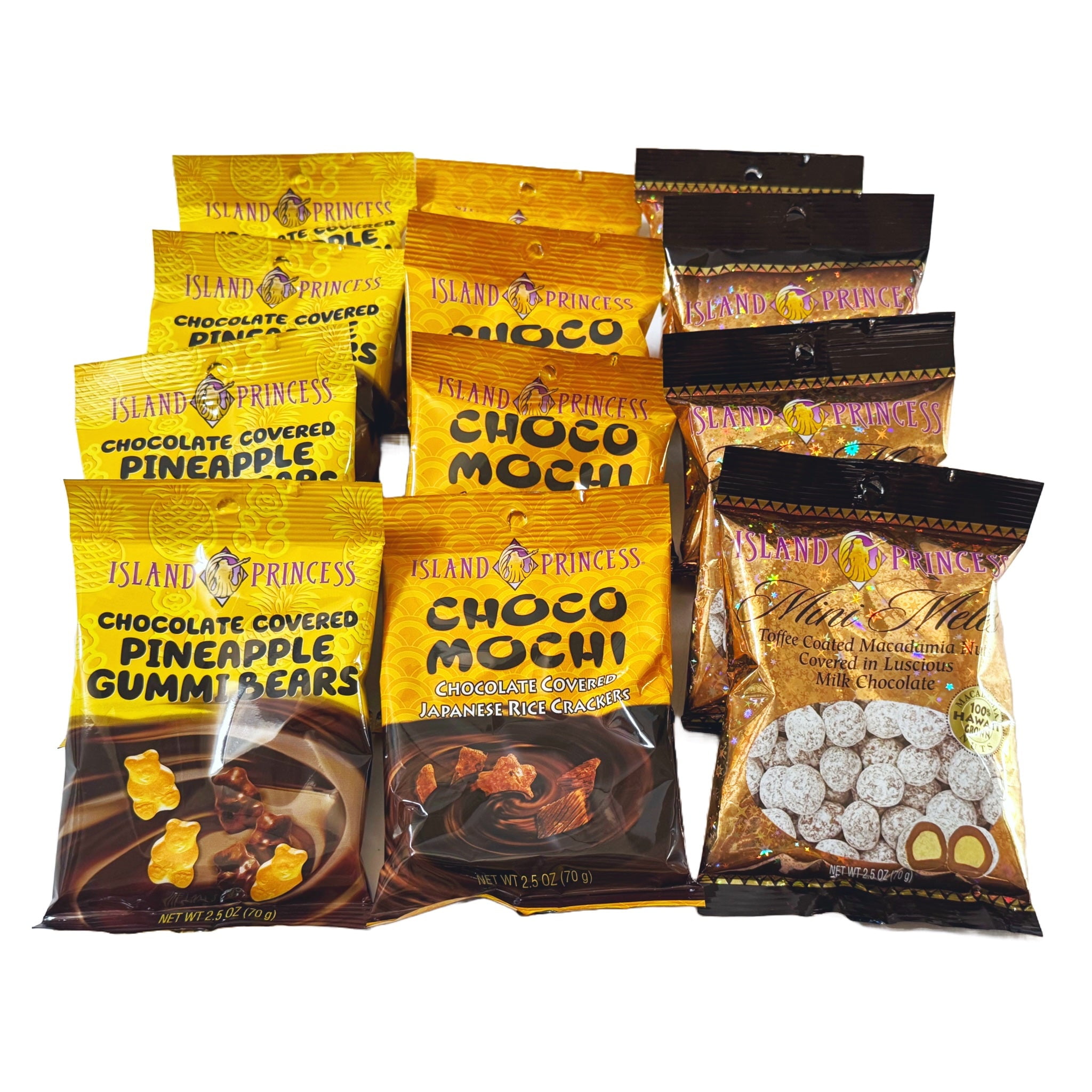 Island Princess Chocolate Candy Assortment 12 Pack Variety (2.5 oz Bags)