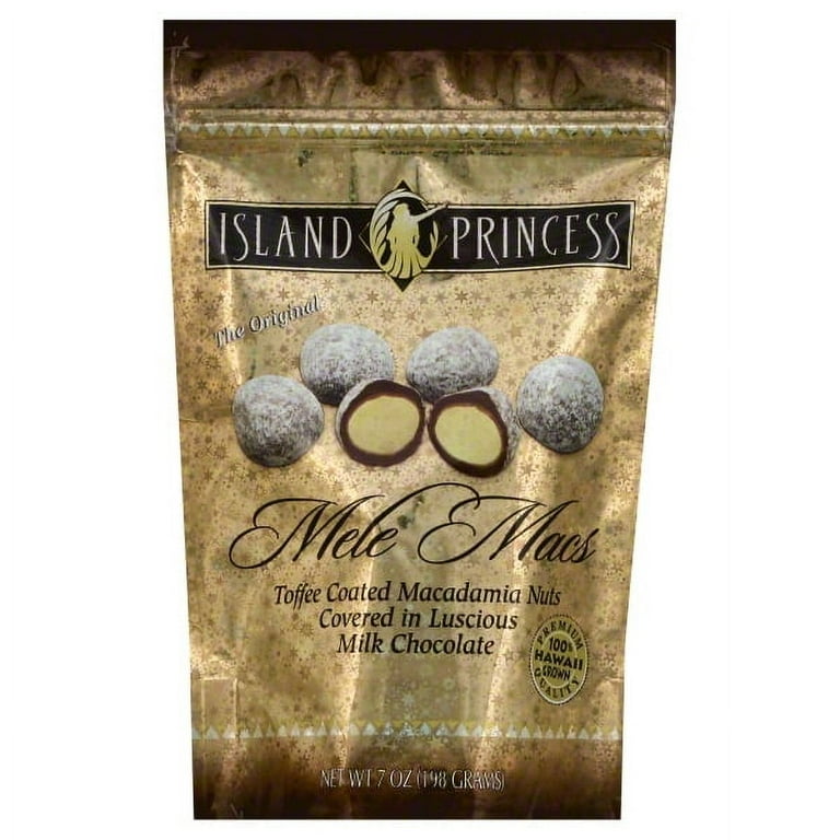 Island Princess Toffee Coated Macadamia Nuts 7 oz Hawaii Grown