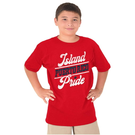 Island Puerto Rican Pride Se Levanta Crewneck T Shirts Boy Girl Teen Brisco Brands M