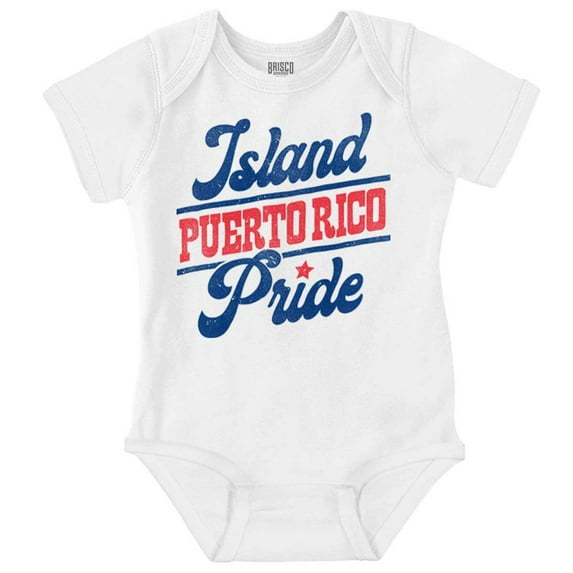 Island Puerto Rican Pride Se Levanta Romper Boys or Girls Infant Baby Brisco Brands 12M