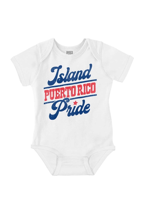Island Puerto Rican Pride Se Levanta Romper Boys or Girls Infant Baby Brisco Brands 18M