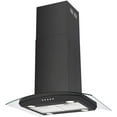 thumbnail image 1 of Island Range Hood 30-inch Kitchen 3-Speed Extractor Fan Vent Hood Airflow 900CFM, 1 of 10