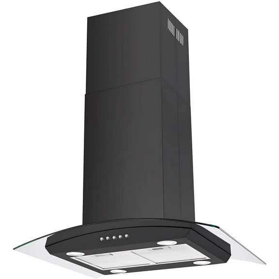 Island Range Hood 30-inch Kitchen 3-Speed Extractor Fan Vent Hood Airflow 900CFM