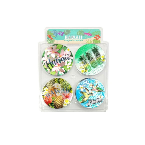 Island Reflections Magnet Coasters Assorted 4ct