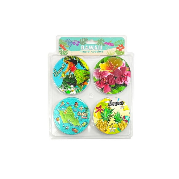 Island Reflections Magnet Coasters Assorted 4ct