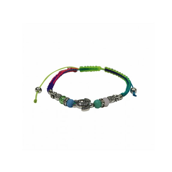 Island Reflections String bracelet Pineapple and Turtle Pendants Multi
