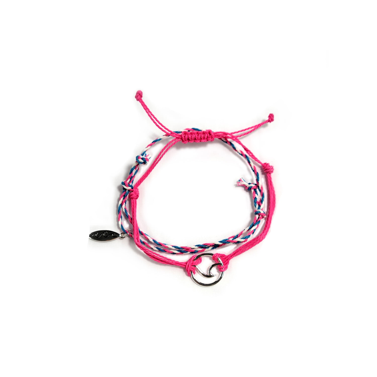 Island Reflections Wave Bracelet Hot Pink