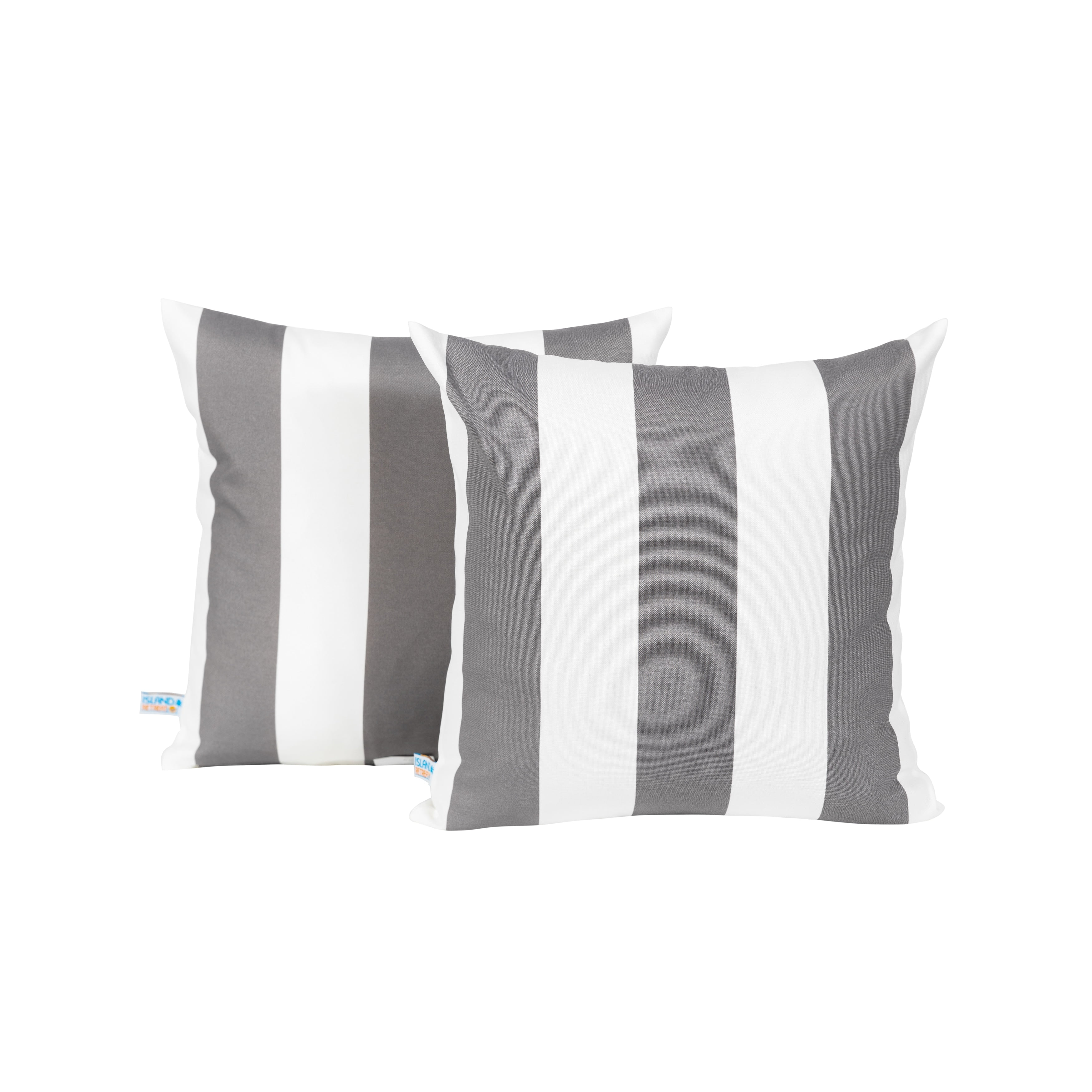 Grey and white outdoor pillows sale