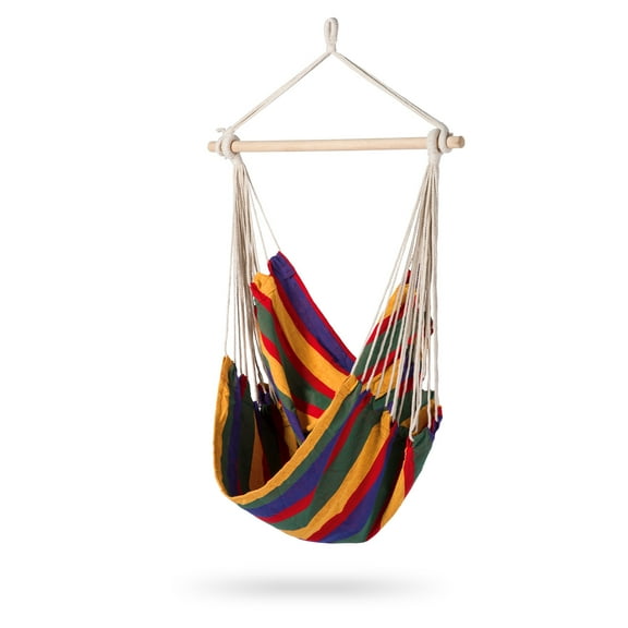 Island Retreat Boho Breeze Swinging Bungalow Chair - Tropical Stripe