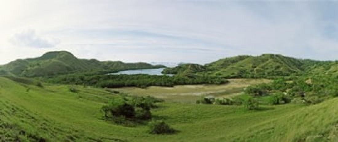 Island Rinca Island Indonesia Canvas Art - Panoramic Images (15 x 6)