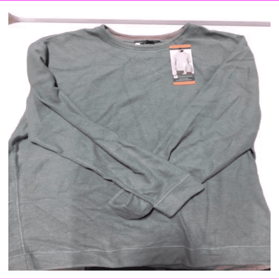 Island Sands Men's Long Slve Reversible Crew-neck Sweater XXL/Sage W LT Gray