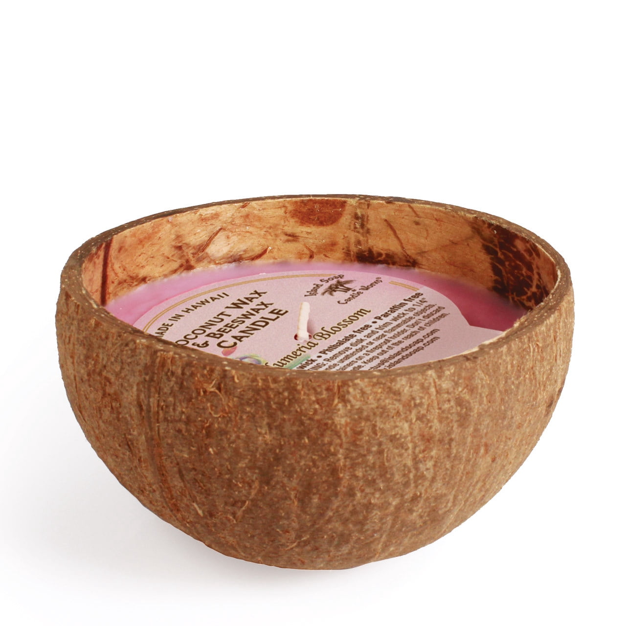 Plumeria Blossom Coconut Bowl Candle