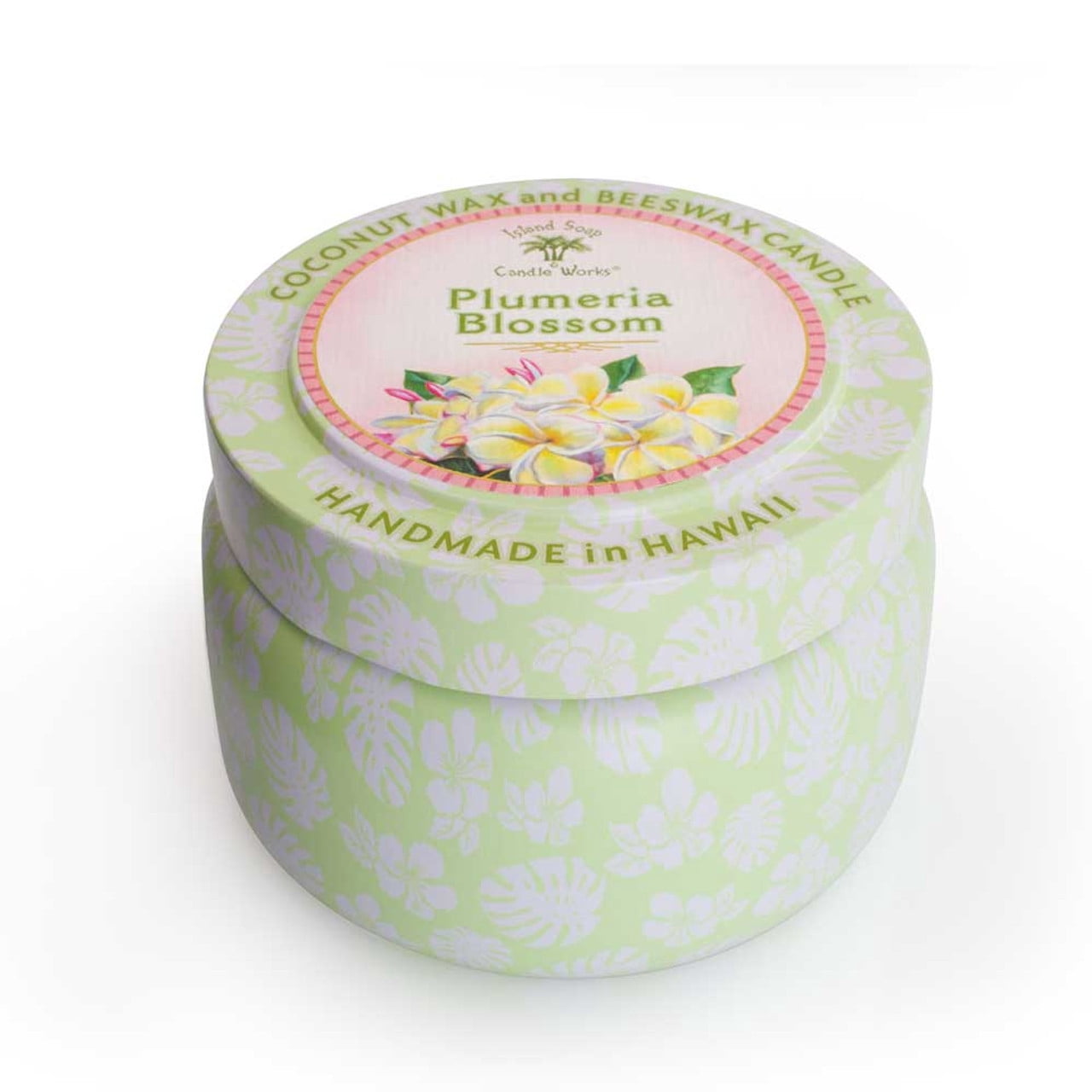 Plumeria Blossom Candle Tin With Coconut Wax