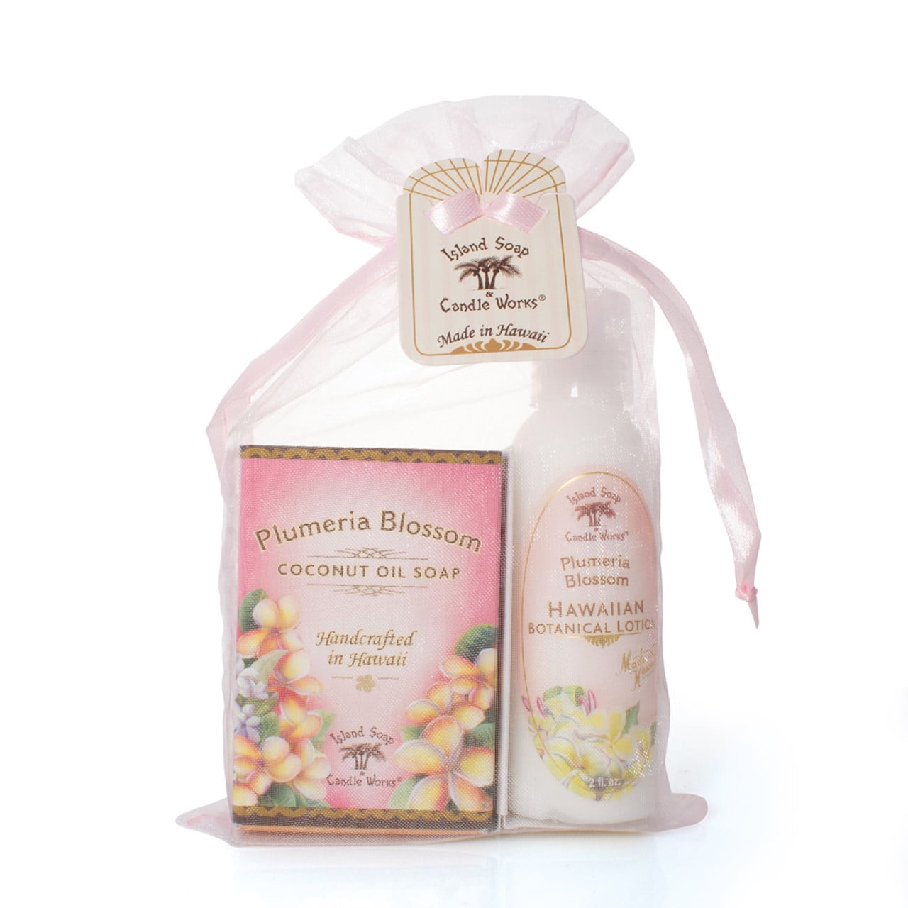 Plumeria Blossom Organza Gift Set