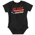 thumbnail image 1 of Island Strong Puerto Rican Flag Romper Boys or Girls Infant Baby Brisco Brands NB, 1 of 6
